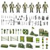 78-in-1 Army Men Toys Sets with Realistic Military Truck/Helicopter/Kayak Boat/Motorcycle/Army Men Action Figures/Weapon Gears, Army Toys Gift for Boys Kids 4-7 6-8 8-14 Fun Birthday Party Favors view 2