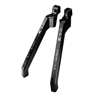 Aluminum 7075-T6 Rear Chassis Brace For Traxxas 1/8 4WD Sledge Monster Truck 95076-4 - 2Pc Set Black