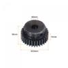 uxcell 1Mod 32T Pinion Gear 8mm Bore Hardened Steel Motor Rack Spur Gear with Step for RC Car Truck Buggy Gear Drive, 2 Set view 2