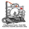 Hot Wheels Ultimate Garage Vehicle Playset - FTB69 Replacement Parts Bag Includes Track N-M, N-K, M-L and L view 3