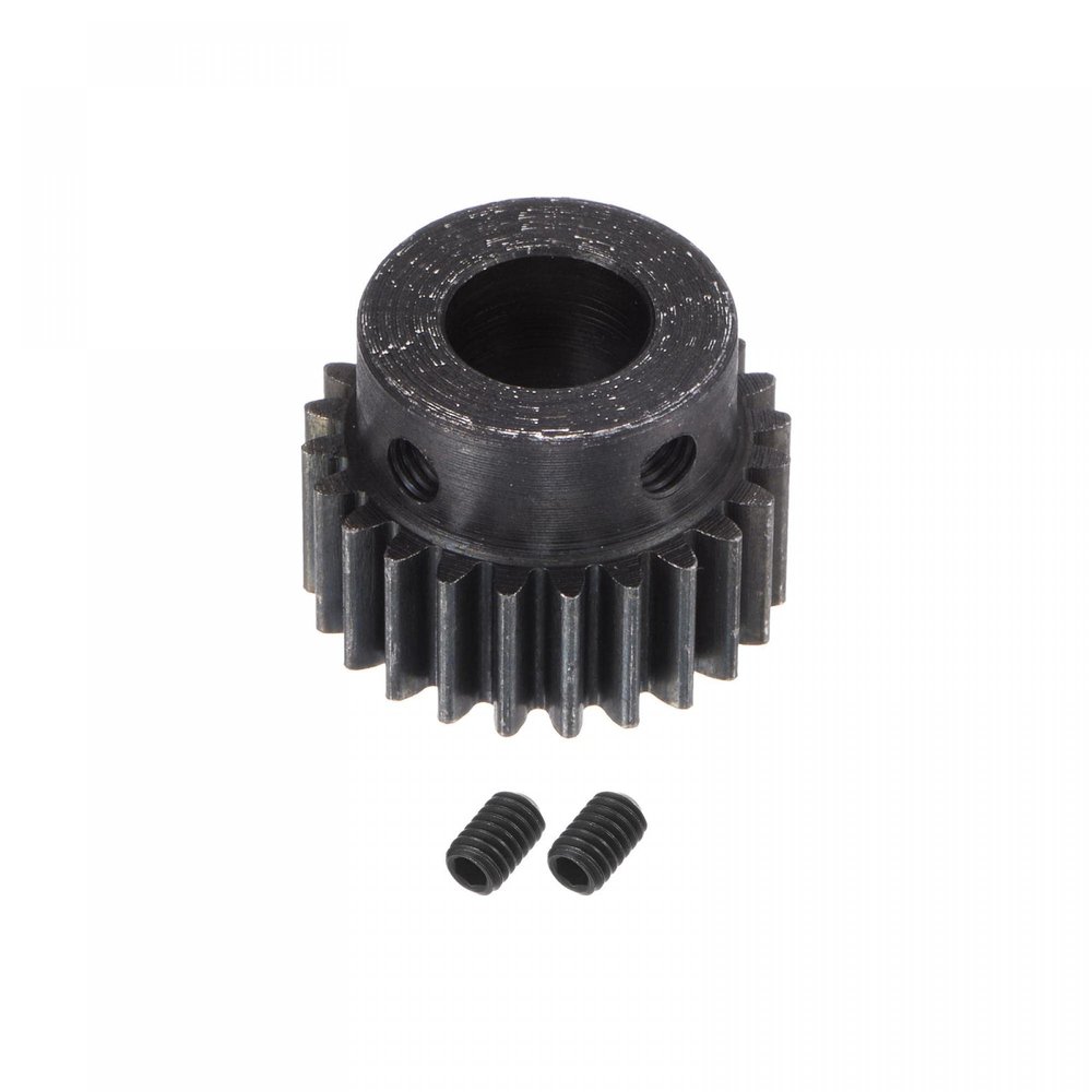 uxcell 1Mod 24T Pinion Gear 10mm Bore Hardened Steel Motor Rack Spur Gear with Step for RC Car Truck Buggy Gear Drive