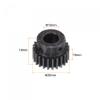 uxcell 1Mod 24T Pinion Gear 10mm Bore Hardened Steel Motor Rack Spur Gear with Step for RC Car Truck Buggy Gear Drive view 2