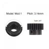 uxcell 1Mod 24T Pinion Gear 10mm Bore Hardened Steel Motor Rack Spur Gear with Step for RC Car Truck Buggy Gear Drive view 3