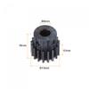 uxcell 1Mod 17T Pinion Gear 6mm Bore Hardened Steel Motor Rack Spur Gear with Step for RC Car Truck Buggy Gear Drive, 2 Set view 2