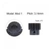uxcell 1Mod 17T Pinion Gear 6mm Bore Hardened Steel Motor Rack Spur Gear with Step for RC Car Truck Buggy Gear Drive, 2 Set view 3