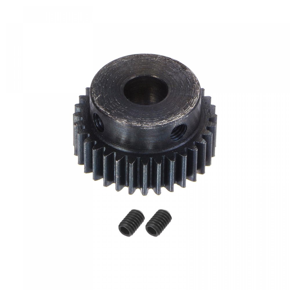 uxcell 1Mod 32T Pinion Gear 10mm Bore Hardened Steel Motor Rack Spur Gear with Step for RC Car Truck Buggy Gear Drive