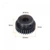 uxcell 1Mod 32T Pinion Gear 10mm Bore Hardened Steel Motor Rack Spur Gear with Step for RC Car Truck Buggy Gear Drive view 2