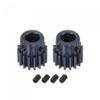 uxcell 1Mod 16T Pinion Gear 8mm Bore Hardened Steel Motor Rack Spur Gear with Step for RC Car Truck Buggy Gear Drive, 2 Set view 1