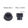 uxcell 1Mod 16T Pinion Gear 8mm Bore Hardened Steel Motor Rack Spur Gear with Step for RC Car Truck Buggy Gear Drive, 2 Set view 3