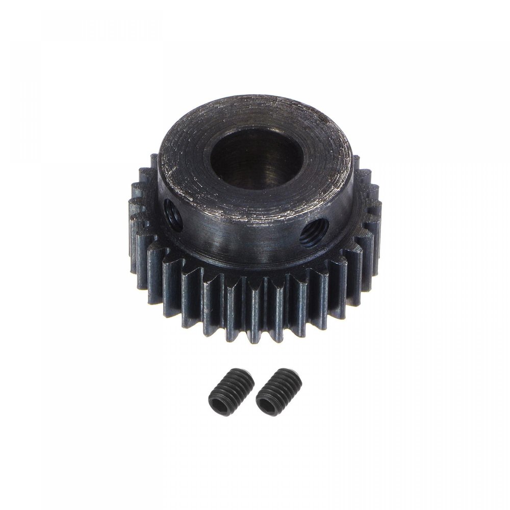uxcell 1Mod 32T Pinion Gear 12mm Bore Hardened Steel Motor Rack Spur Gear with Step for RC Car Truck Buggy Gear Drive