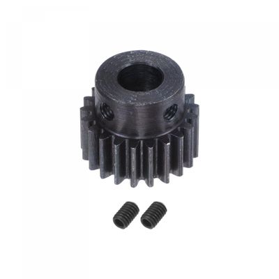 uxcell 1Mod 21T Pinion Gear 8mm Bore Hardened Steel Motor Rack Spur Gear with Step for RC Car Truck Buggy Gear Drive