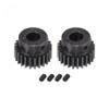 uxcell 1Mod 24T Pinion Gear 8mm Bore Hardened Steel Motor Rack Spur Gear with Step for RC Car Truck Buggy Gear Drive, 2 Set view 1