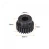uxcell 1Mod 24T Pinion Gear 8mm Bore Hardened Steel Motor Rack Spur Gear with Step for RC Car Truck Buggy Gear Drive, 2 Set view 2