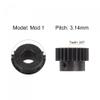 uxcell 1Mod 24T Pinion Gear 8mm Bore Hardened Steel Motor Rack Spur Gear with Step for RC Car Truck Buggy Gear Drive, 2 Set view 3