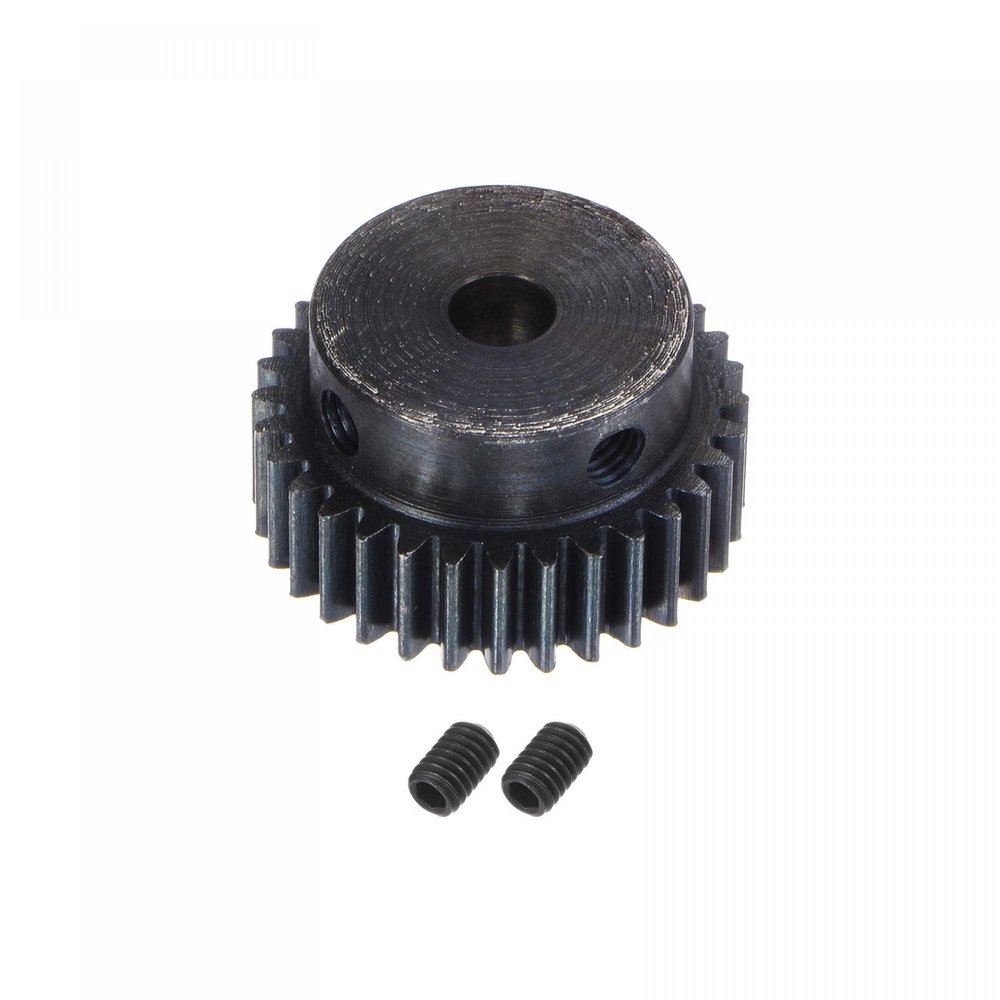 uxcell 1Mod 32T Pinion Gear 6mm Bore Hardened Steel Motor Rack Spur Gear with Step for RC Car Truck Buggy Gear Drive