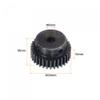 uxcell 1Mod 32T Pinion Gear 6mm Bore Hardened Steel Motor Rack Spur Gear with Step for RC Car Truck Buggy Gear Drive view 2