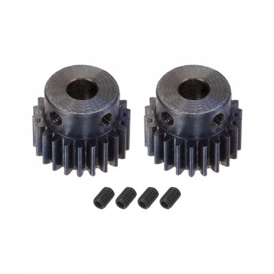 uxcell 1Mod 22T Pinion Gear 6mm Bore Hardened Steel Motor Rack Spur Gear with Step for RC Car Truck Buggy Gear Drive, 2 Set