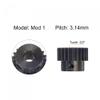 uxcell 1Mod 22T Pinion Gear 6mm Bore Hardened Steel Motor Rack Spur Gear with Step for RC Car Truck Buggy Gear Drive, 2 Set view 3