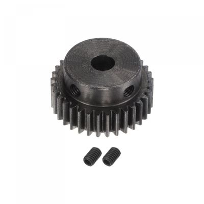 uxcell 1Mod 33T Pinion Gear 6mm Bore Hardened Steel Motor Rack Spur Gear with Step for RC Car Truck Buggy Gear Drive
