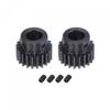 uxcell 1Mod 21T Pinion Gear 10mm Bore Hardened Steel Motor Rack Spur Gear with Step for RC Car Truck Buggy Gear Drive, 2 Set view 1