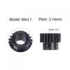 uxcell 1Mod 21T Pinion Gear 10mm Bore Hardened Steel Motor Rack Spur Gear with Step for RC Car Truck Buggy Gear Drive, 2 Set view 3