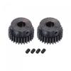 uxcell 1Mod 28T Pinion Gear 8mm Bore Hardened Steel Motor Rack Spur Gear with Step for RC Car Truck Buggy Gear Drive, 2 Set view 1