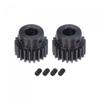 uxcell 1Mod 21T Pinion Gear 8mm Bore Hardened Steel Motor Rack Spur Gear with Step for RC Car Truck Buggy Gear Drive, 2 Set view 1