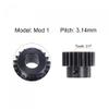 uxcell 1Mod 21T Pinion Gear 8mm Bore Hardened Steel Motor Rack Spur Gear with Step for RC Car Truck Buggy Gear Drive, 2 Set view 3