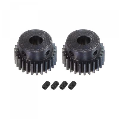 uxcell 1Mod 26T Pinion Gear 8mm Bore Hardened Steel Motor Rack Spur Gear with Step for RC Car Truck Buggy Gear Drive, 2 Set