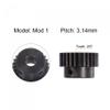uxcell 1Mod 26T Pinion Gear 8mm Bore Hardened Steel Motor Rack Spur Gear with Step for RC Car Truck Buggy Gear Drive, 2 Set view 3