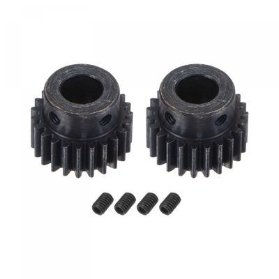 uxcell 1Mod 23T Pinion Gear 10mm Bore Hardened Steel Motor Rack Spur Gear with Step for RC Car Truck Buggy Gear Drive, 2 Set