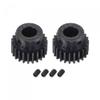 uxcell 1Mod 23T Pinion Gear 10mm Bore Hardened Steel Motor Rack Spur Gear with Step for RC Car Truck Buggy Gear Drive, 2 Set view 1