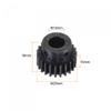 uxcell 1Mod 23T Pinion Gear 10mm Bore Hardened Steel Motor Rack Spur Gear with Step for RC Car Truck Buggy Gear Drive, 2 Set view 2