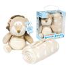 Little Mimos Snuggle Bues Blanket & Plush - Tan Lion Case of 12 view 1