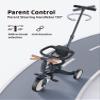 newyoo TR008 Tricycle for Toddlers 1-3, 5 in 1 Baby Balance Bike, Christmas and Birthday Gift for Boy and Girl, Toddler Bike with Parent Push Handle & Safety Guard, Dark Gray, TR008 view 3