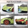 MIEBELY Lamborghini Remote Control Car, 1:12 Scale Lambo Rc Cars 7.4V 900mAh Officially Licensed 12Km/h Fast Toy Car with Led Light 2.4Ghz Model Car for Adults Boys Girls Birthday Ideas Gift - Green view 2