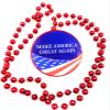 Make America Great Again Mardi Gras Bead Necklace TRUMP Political USA view 1