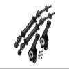 Steel + Aluminum Widen Rear CVD Drive Shaft with Knuckle Arm For 1:10 Traxxas Slash 4X4 / Slash 4X4 LCG/Rustler 4X4 VXL - 12Pc Set Black view 1