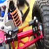 Steel + Aluminum Widen Rear CVD Drive Shaft with Knuckle Arm For 1:10 Traxxas Slash 4X4 / Slash 4X4 LCG/Rustler 4X4 VXL - 12Pc Set Black view 2