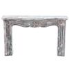 Melody Jane Dolls Houses Dollhouse Pink & Grey Marble Effect Fireplace Surround Resin JBM Furniture 1:12 view 1