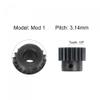 uxcell 1Mod 19T Pinion Gear 8mm Bore Hardened Steel Motor Rack Spur Gear with Step view 3