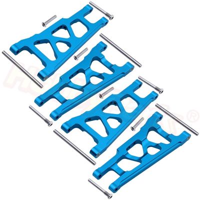 3655X Aluminum Front / Rear Lower Suspension Arms L/R for 1/10 Scale Traxxas Slash 4x4 Stampede 4WD 80704 Replacement Hop-Up ( Color : Blue )