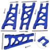 3655X Aluminum Front / Rear Lower Suspension Arms L/R for 1/10 Scale Traxxas Slash 4x4 Stampede 4WD 80704 Replacement Hop-Up ( Color : Blue ) view 2