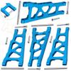 3655X Aluminum Front / Rear Lower Suspension Arms L/R for 1/10 Scale Traxxas Slash 4x4 Stampede 4WD 80704 Replacement Hop-Up ( Color : Blue ) view 3