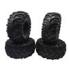 4PCS 130mm 2.2inch Mud Grappler Rubber Tyre Wheel Tires for 1/10 RC Crawler Traxxas TRX4 TRX6 Axial SCX10 90046 Wraith ( Color : Black ) view 1