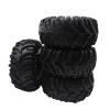 4PCS 130mm 2.2inch Mud Grappler Rubber Tyre Wheel Tires for 1/10 RC Crawler Traxxas TRX4 TRX6 Axial SCX10 90046 Wraith ( Color : Black ) view 3