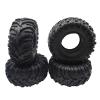 4PCS 130mm 2.2inch Mud Grappler Rubber Tyre Wheel Tires for 1/10 RC Crawler Traxxas TRX4 TRX6 Axial SCX10 90046 Wraith ( Color : Black ) view 4
