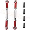 Greendhat Metal Aluminum Steering Linkage Rod for JLB Racing Cheetah 1/10 Brushless RC Car Monster Truck Upgrade Parts ( Color : Red 6862 ) view 3