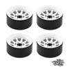 Greendhat Metal Alloy 1.9 Beadlock Wheel Rims for Traxxas Axial 1:10 RC Crawler SCX10 AXI03007 90046 TRX4 Redcat GEN8 ( Color : White ) view 1