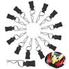 CrazyHobby 50pcs 1/8 1/10 RC Body Clips with Pull Tabs Compatiable with Traxass TRX4 Arrma Axial SCX10 Redcat Losi Tamiya HPI HSP Himoto RC Car (Silver) view 1